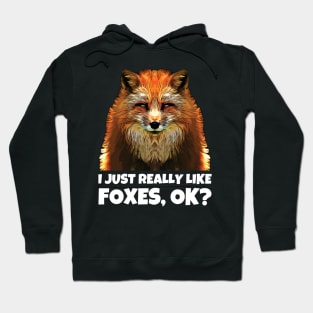 I Just Really Like Foxes OK Hoodie